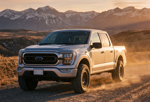 Ford F-150 pickup truck on an Alberta rural road