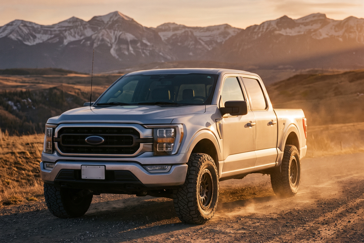 Ford F-150 pickup truck on an Alberta rural road