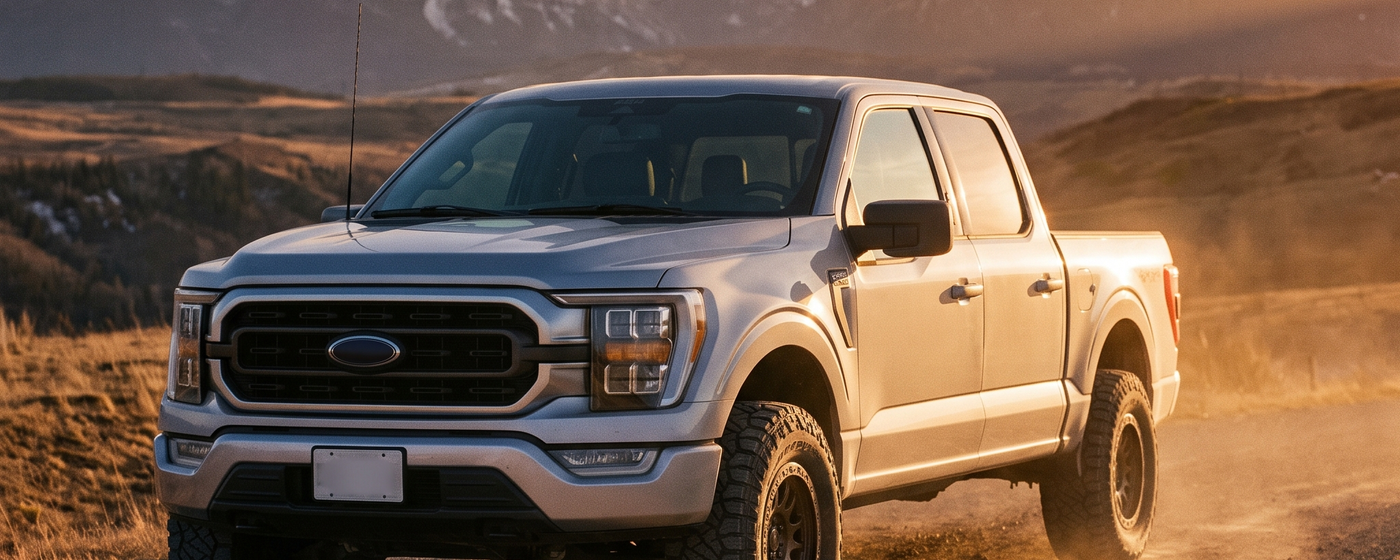 Ford F-150 pickup truck on an Alberta rural road
