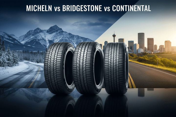Michelin vs Bridgestone vs Continental tire brand for Calgary — Prince Tires