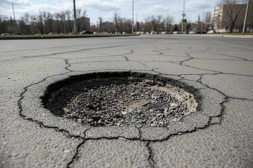 Spring pothole tire damage in Calgary — Prince Tires