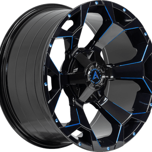 Armed Off-Road Bomber 20x10 5x127/5x139.7 ET+0 Gloss Black Blue Milled