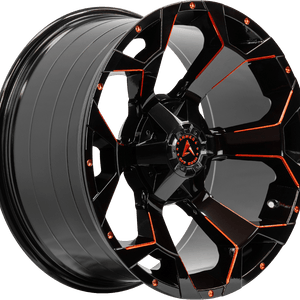 Armed Off-Road Bomber 20x10 5x139.7/5x150 ET+0 Gloss Black Red Milled