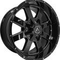 Armed Off-Road Brigade 20x10 8x165.1/8x170 ET-24 Gloss Black Milled - Prince Tires