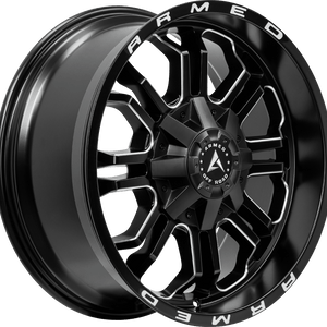 Armed Off-Road Cannon 20x12 5x127/5x139.7 ET-44 Matte Black Milled + Armed