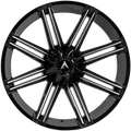 Armed Off-Road Chopper 24x12 Blank ET-44 Gloss Black Machined - Prince Tires