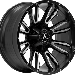Armed Off-Road Dagger 20x10 8x165.1 ET-24 Satin Black Machine Face