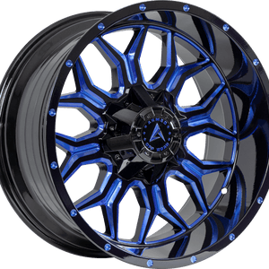 Armed Off-Road Infantry 20x9 5x127/5x139.7 ET+0 Gloss Black Blue Milled