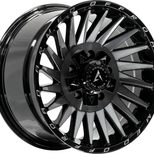 Armed Off-Road Militia 18x9 8x165.1/8x170 ET+12 Gloss Black Machined + Tint