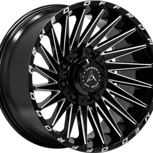 Armed Off-Road Militia 20x10 8x165.1/8x180 ET-18 Gloss Black Milled