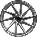 Armed Street .38 Cal 17x7.5 5x113 ET+38 Gloss Silver Machined Face - Prince Tires