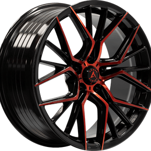 Armed Street Tactical 20x10 5x114.3 ET+37 Gloss Black Machine Face + Red Clear Coat