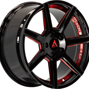 Armed Syndicate Assassin 20x9 5x114.3 ET+32 Gloss Black + Red