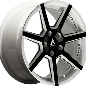 Armed Syndicate Assassin 20x9 5x114.3 ET+32 White Machined + Milled + Black