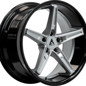Armed Syndicate Don 19x8.5 5x114.3 ET+35 Gloss Silver Face + Gloss Black Lip