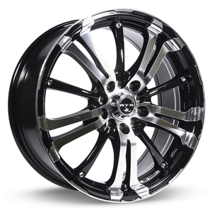 RTX Arsenic 17x7 5x100/5x114.3 ET+42 Black Machined CB73.1