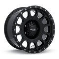 RTX Baja 17x9 6x139.7 ET+0 Satin Black with Milled Rivets CB106.1 - Prince Tires