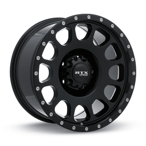 RTX Baja 17x9 6x139.7 ET+0 Satin Black with Milled Rivets CB106.1