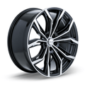 RTX Black Widow 17x7.5 5x120 ET+35 Black Machined CB72.6 - Prince Tires