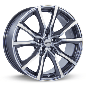 RTX Contour 17x7.5 5x114.3 ET+40 Gunmetal Machined CB73.1