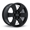 RTX Denver 16x7 6x120 ET+25 Satin Black CB67.1 - Prince Tires