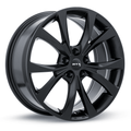 RTX Flint 17x7 5x108 ET+42 Satin Black CB63.4 - Prince Tires