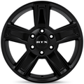 RTX Glacier 17x8 6x135 ET+30 Satin Black CB87.1 - Prince Tires