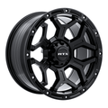 RTX Goliath 17x9 6x139.7 ET+0 Satin Black with Milled Rivets CB106.1 - Prince Tires