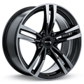 RTX Graz 19x8.5 5x120 ET+35 Black Machined Grey CB72.6 - Prince Tires