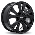 RTX HD01 17x7.5 5x114.3 ET+45 Gloss Black CB64.1 - Prince Tires