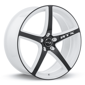 RTX Illusion 20x8.5 5x114.3 ET+45 White and Black CB73.1