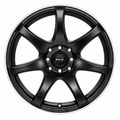 RTX Ink 15x6.5 4x100/4x114.3 ET+40 Satin Black Machined Lip CB73.1 - Prince Tires