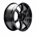 RTX Ink 15x6.5 4x100/4x114.3 ET+40 Satin Black Machined Lip CB73.1 - Prince Tires