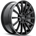 RTX MB02 20x8.5 5x112 ET+38 Gloss Black with Machined Lip CB66.6 - Prince Tires
