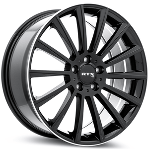 RTX MB02 20x8.5 5x112 ET+38 Gloss Black with Machined Lip CB66.6