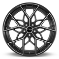 RTX Nova 19x8.5 5x114.3 ET+38 Gloss Black Machined CB73.1 - Prince Tires