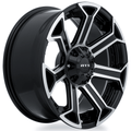 RTX Peak 20x9 6x135/6x139.7 ET+0 Gloss Black Machined CB87.1 - Prince Tires