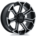 RTX Peak 20x9 6x135/6x139.7 ET+0 Gloss Black Machined CB87.1 - Prince Tires