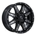 RTX Ravine 17x8 5x135/5x139.7 ET+0 Black Milled CB87.1 - Prince Tires