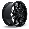 RTX Ravine 17x8 5x135/5x139.7 ET+0 Black Milled CB87.1 - Prince Tires