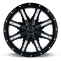 RTX Ravine 17x8 5x135/5x139.7 ET+0 Black Milled CB87.1 - Prince Tires