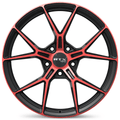 RTX RS01 18x8 5x114.3 ET+38 Gloss Black Machined Red CB73.1 - Prince Tires