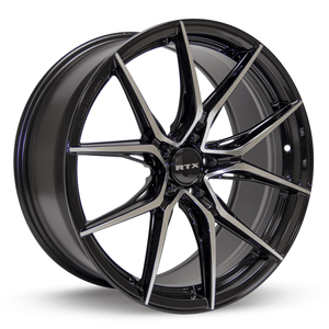 RTX Slick 16x7 5x114.3 ET+40 Black Machined CB73.1