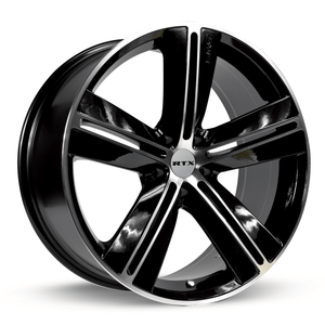 RTX SMS 17x7.5 5x115 ET+20 Black Machined CB71.5