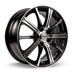 RTX Spark 15x6 4x100 ET+45 Black Machined CB73.1
