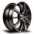 RTX Spark 15x6 4x100 ET+45 Black Machined CB73.1 - Prince Tires