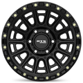 RTX Striker 17x8.5 5x127 ET+0 Gloss Black with Milled Rivets CB71.5 - Prince Tires