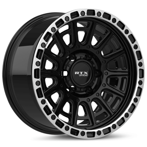 RTX Striker 20x9 6x139.7 ET+10 Gloss Black Milled with Machined Lip CB106.1