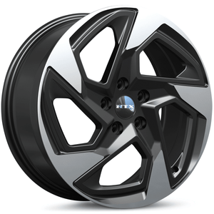 RTX SU01 17x7 5x114.3 ET+55 Gloss Black Machined CB56.1