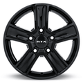 RTX Transit 16x6.5 5x160 ET+60 Gloss Black CB65.1 - Prince Tires